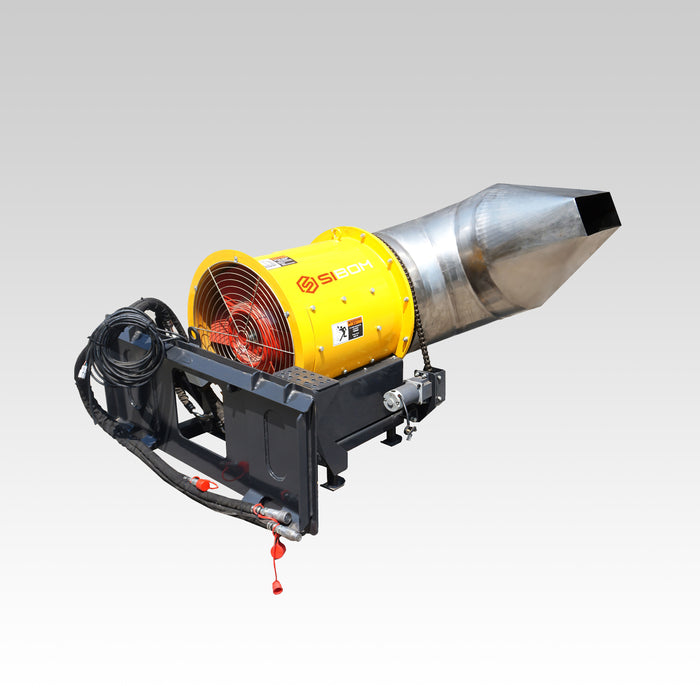 SIBOM Skid Steer Hydraulic Debris Blower 360° nozzle control