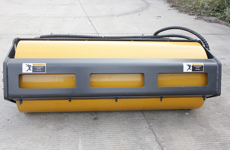 Sibom Skid Steer Vibratory Roller, Hydraulic Motor Protection System, 23" Roller Diameter, 16-18 GPM