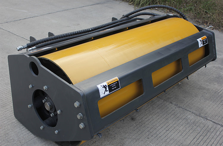 Sibom Skid Steer Vibratory Roller, Hydraulic Motor Protection System, 23" Roller Diameter, 16-18 GPM