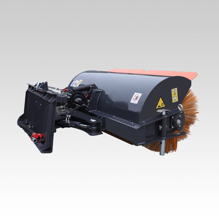 Sibom Skid Steer Angle Broom，31“ Brush Diameter, wear resistance, 30° Right&Left