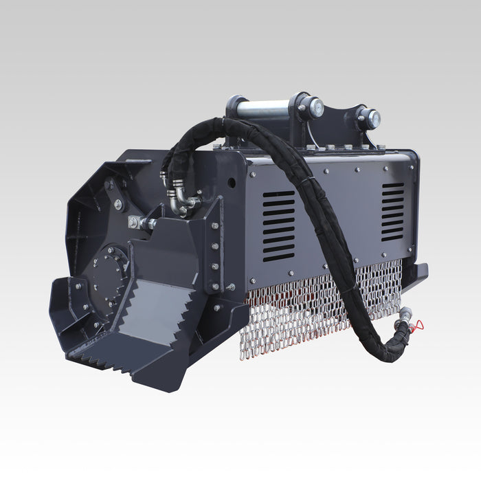 Sibom Mini Forestry Mulcher, Heavy-duty Carbide Teeth, Independent Cooling System/Radiator