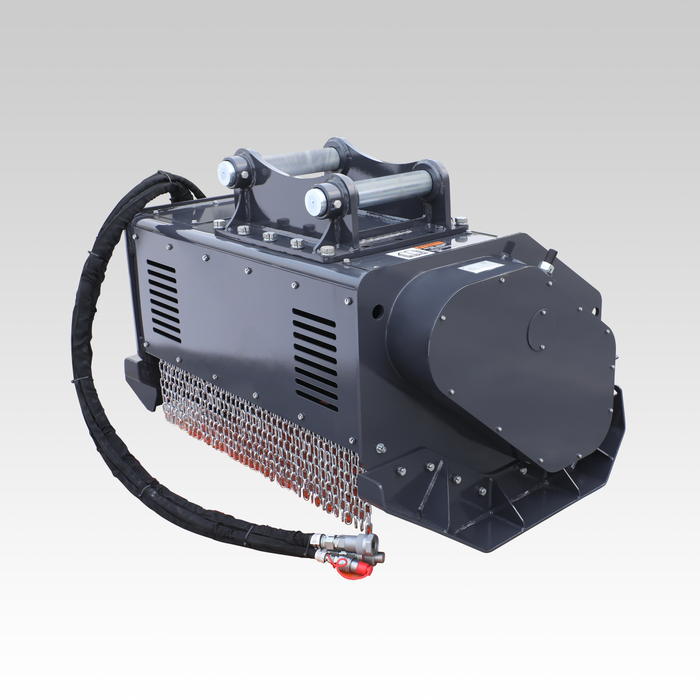 Sibom Mini Forestry Mulcher, Heavy-duty Carbide Teeth, Independent Cooling System/Radiator