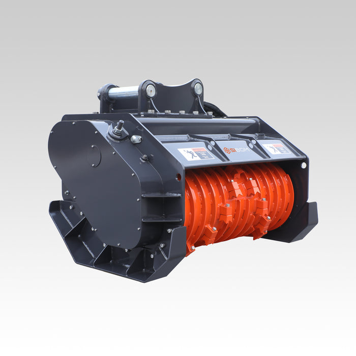 Sibom Mini Forestry Mulcher, Heavy-duty Carbide Teeth, Independent Cooling System/Radiator