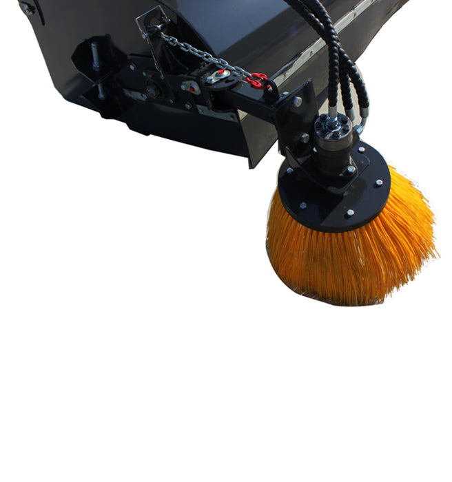 Sibom Skid Steer Pickup Broom with Bucket, 15/26" Brush Diameter, Standard Flow