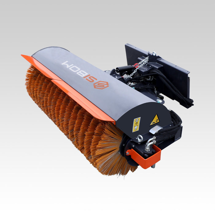 Sibom Skid Steer Angle Broom，31“ Brush Diameter, wear resistance, 30° Right&Left - Sibom Industry