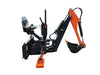 SIBOM Skid Steer Backhoe Digger Attachment, Dual Hydraulic Cylinder Swing, Foldable Stabilizers, Heavy - Duty Teeth, Multiple Bucket Options for Excavation - Sibom Industry